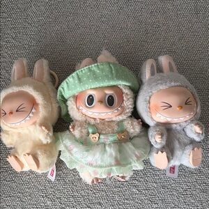 3 authentic labubu set